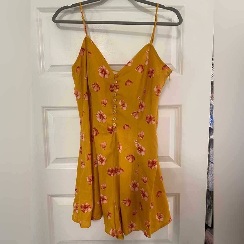 Rokoko Floral Mustard Romper